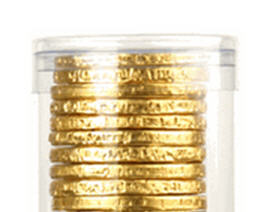 10-pc Chocolate Coin Tube - Click Image to Close